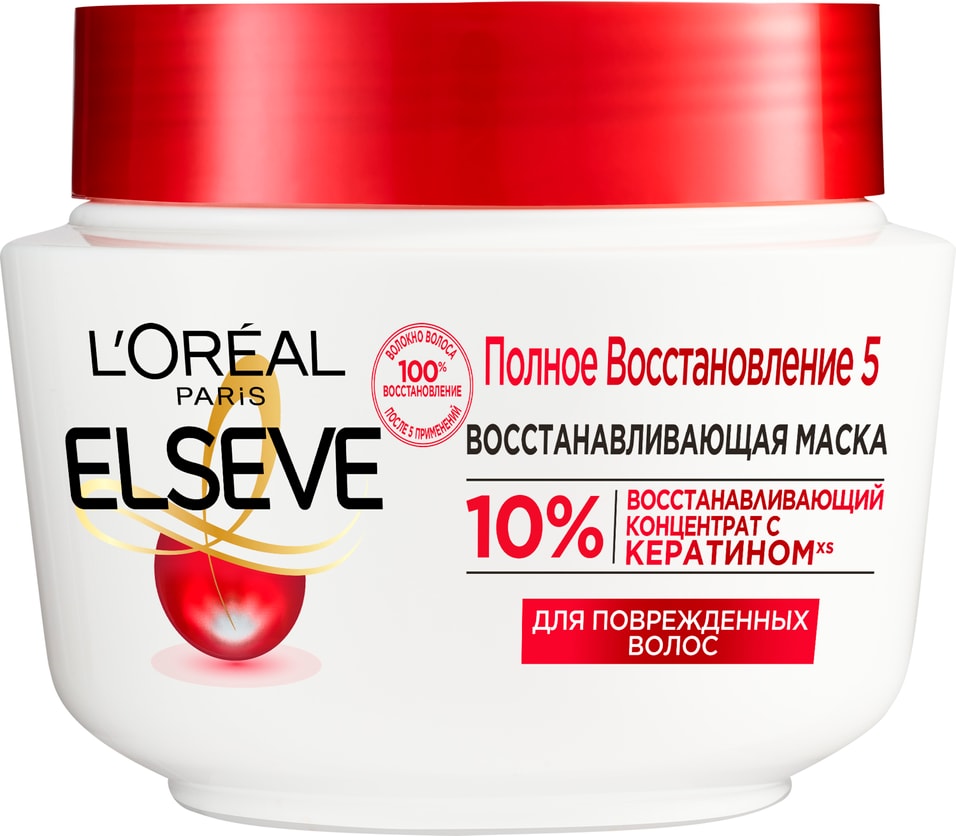 Маска для волос Loreal Paris Полное восстановление 300мл