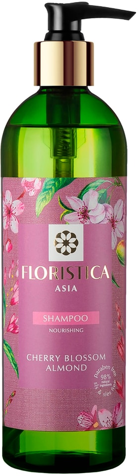 Шампунь для волос Floristica Азия вишневый цвет миндаль 345мл