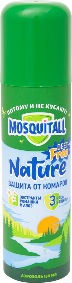 Аэрозоль от комаров Mosquitall Nature 150мл