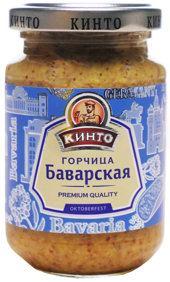 Горчица Кинто Баварская 170мл - Vprok.ru Перекрёсток