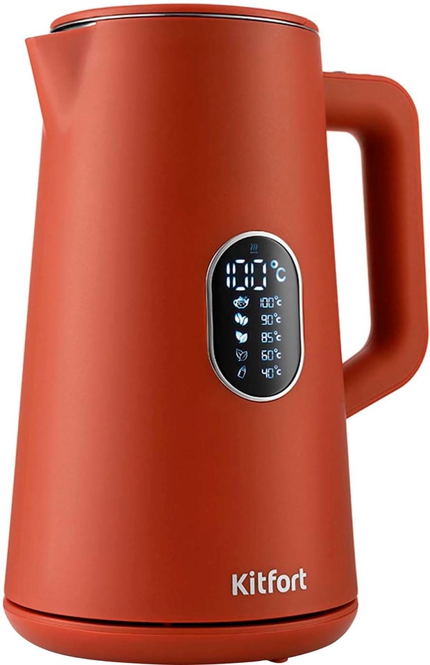 Чайник электрический Kitfort КТ-6115-3 красный 1.5л от Vprok.ru