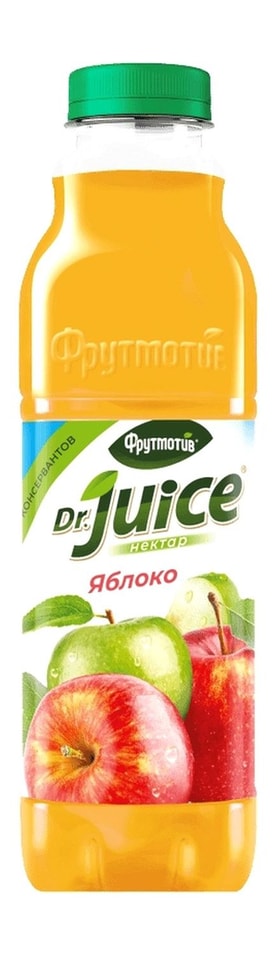 Нектар Фрутмотив Doctor Juice яблочный осветленный 900мл