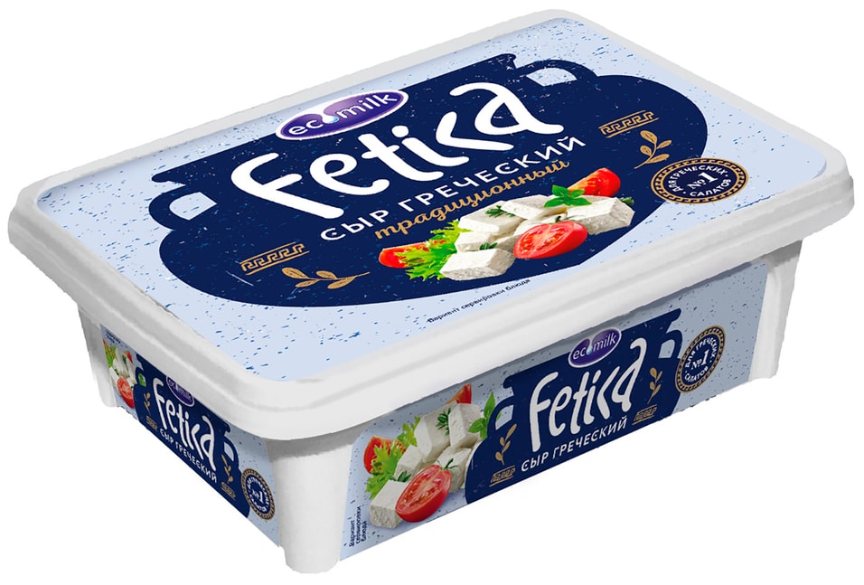 Сыр мягкий Ecomilk Fetica греческий 40% 220г от Vprok.ru