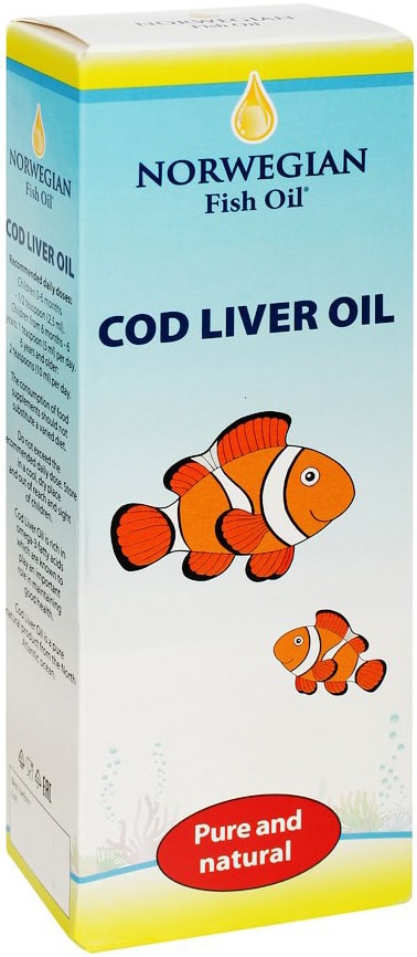 БАД Norwegian Fish Oil Омега-3 жир печени трески 240мл