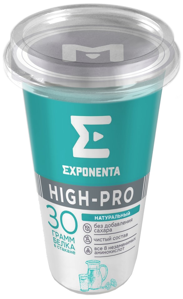 Напиток кисломолочный Exponenta High-Pro Натуральный 250г