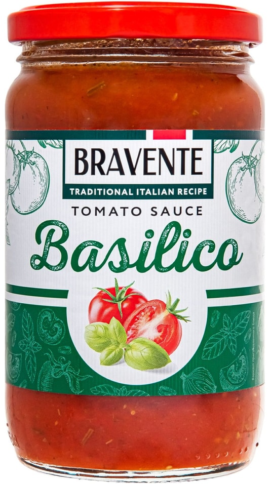 Соус томатный Bravente Basilico 360г. Доставим до двери!
