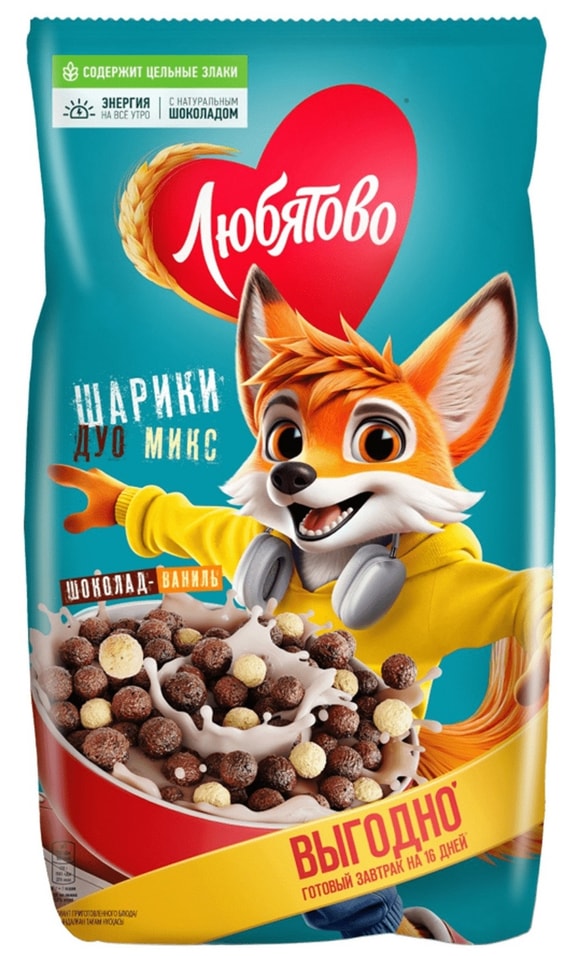 Шарики шоколадные Любятово Дуо Микс 500гс доставкой!