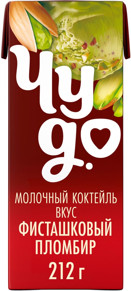 Коктейль Чудо молочный Фисташковый пломбир 2 200мл 70₽