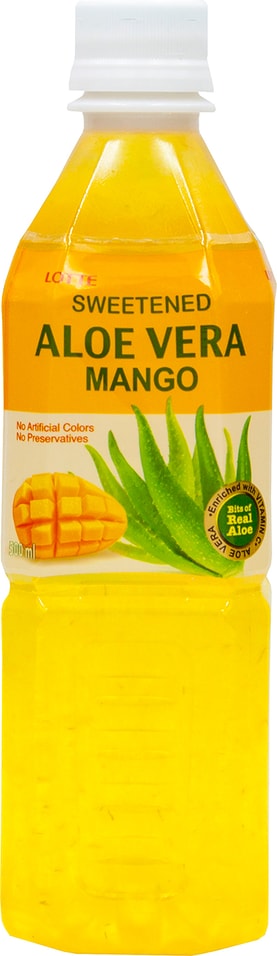 Напиток Lotte Aloe Vera Манго сокосодержащий с мякотью алоэ 500мл