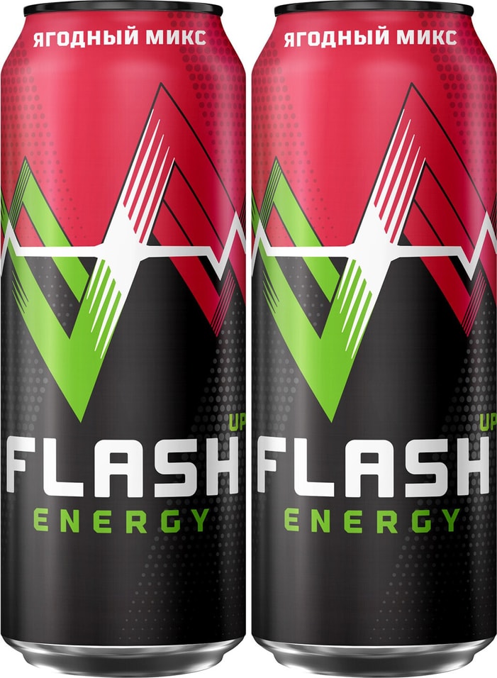 Напиток Flash Energy Ягодный микс энергетический 450мл
