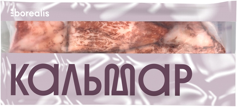 Кальмар Borealis Командорский тушка неочищенная змороженная 650г