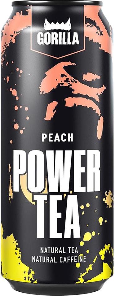 Напиток Gorilla Power Tea персик 450мл от Vprok.ru