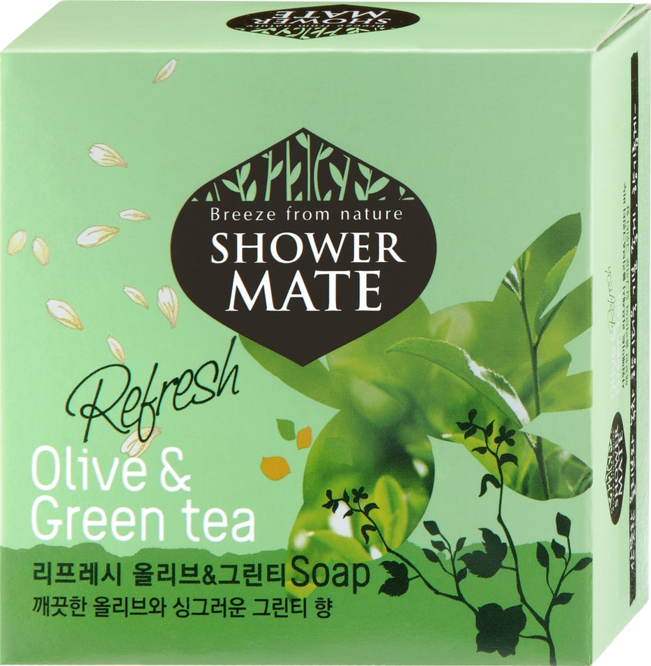 Мыло косметическое Shower Mate Мыло Оливки и зеленый чай 100г