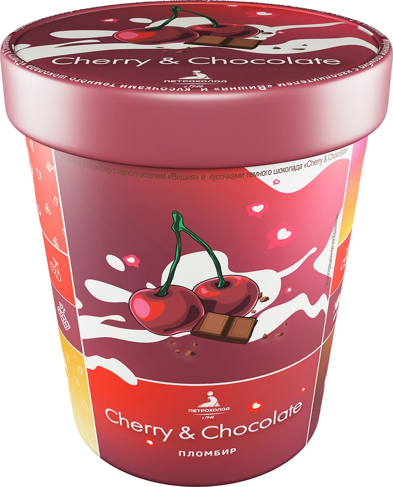 Отзывы о Мороженом Петрохолод Пломбир Cherry & Chocolate 300г