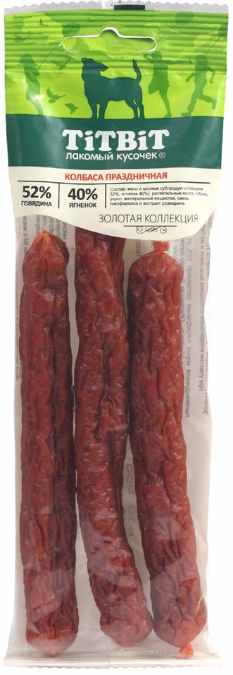 Лакомство для собак TiTBiT Колбаски праздничные 80г