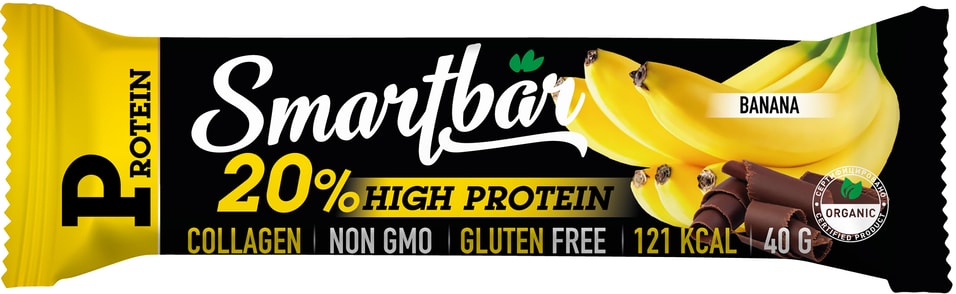 Батончик протеиновый Smartbar Protein с бананом в глазури 40г
