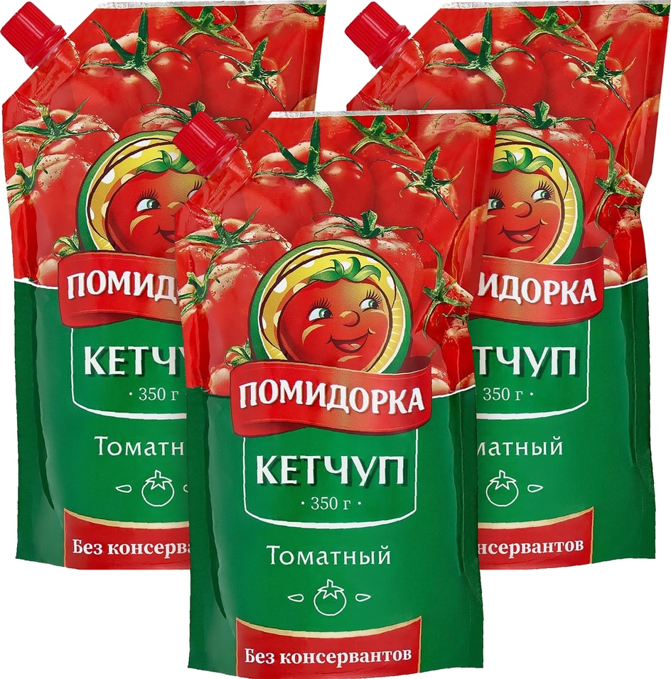 Кетчуп Помидорка Томатный 350г (упаковка 3 шт.)
