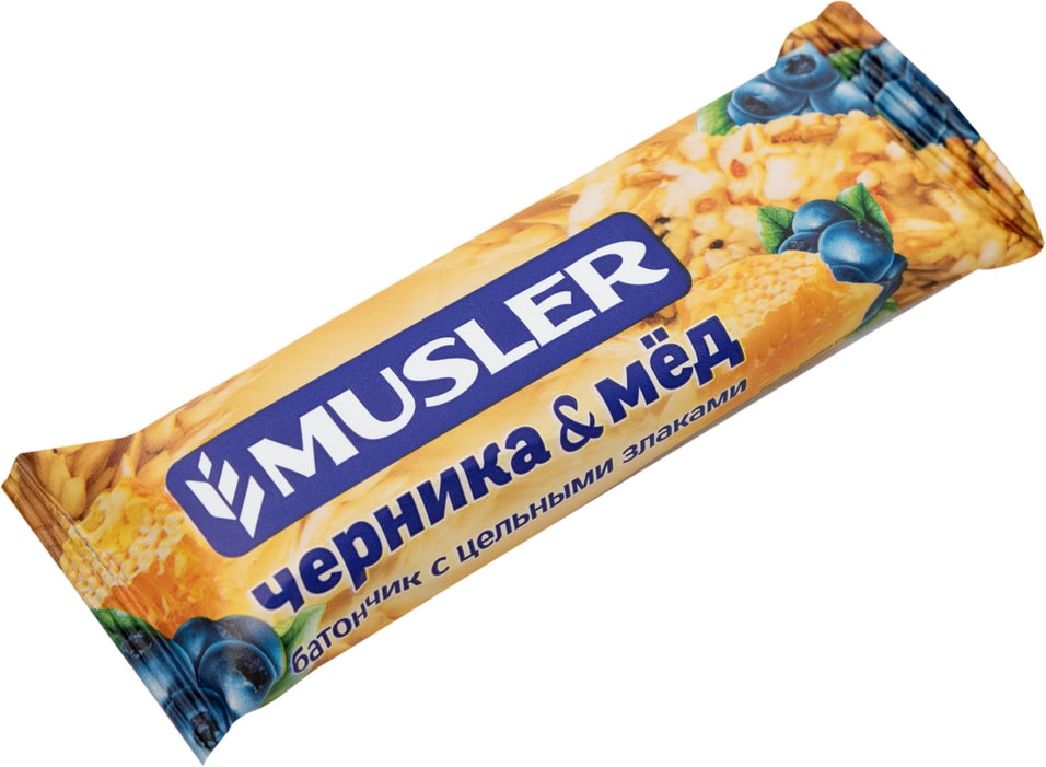 Батончик мюсли Musler Черника и Мед 30г