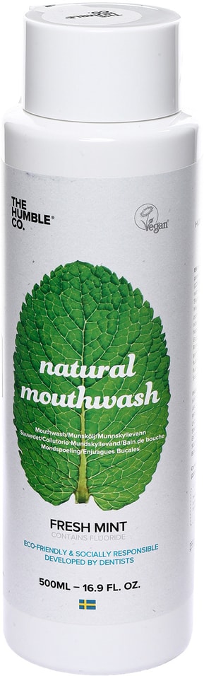 Ополаскиватель для полости рта Humble Natural Mouthwash свежая мята 500мл от Vprok.ru