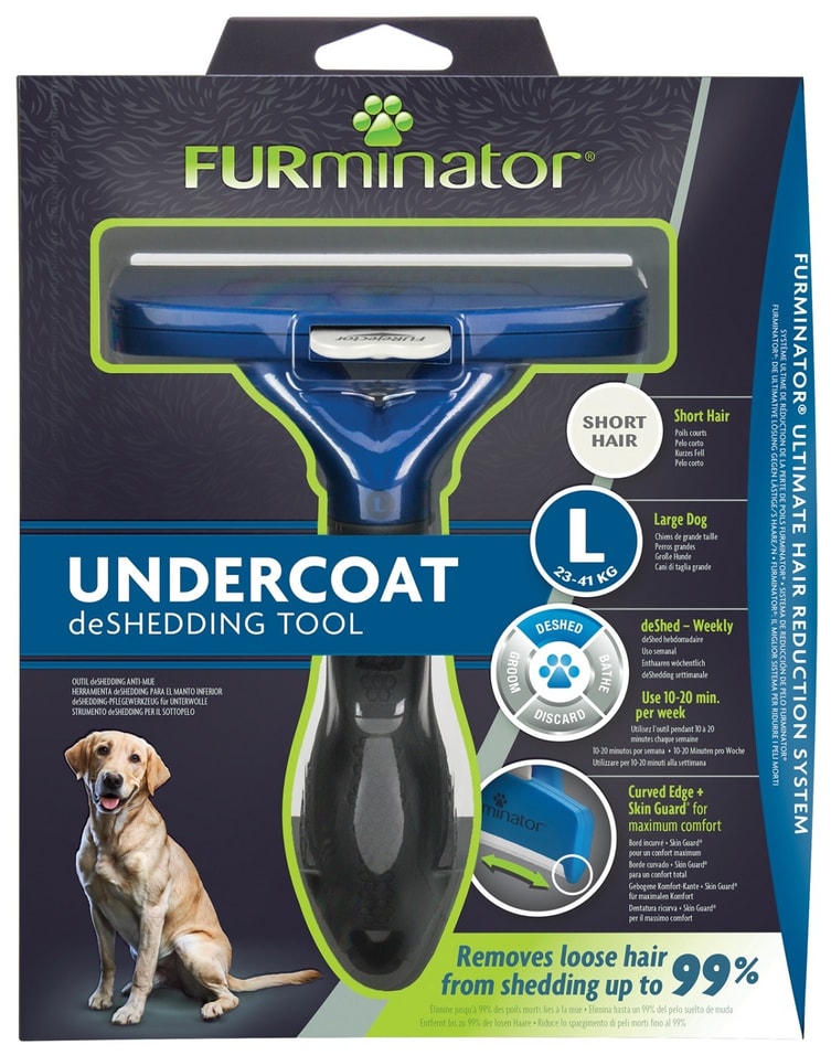 Фурминатор FURminator L для крупных собак с короткой шерстью