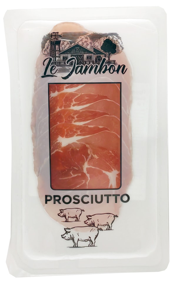 Окорок Le Jambon Prosciutto сыровяленый нарезка 60г