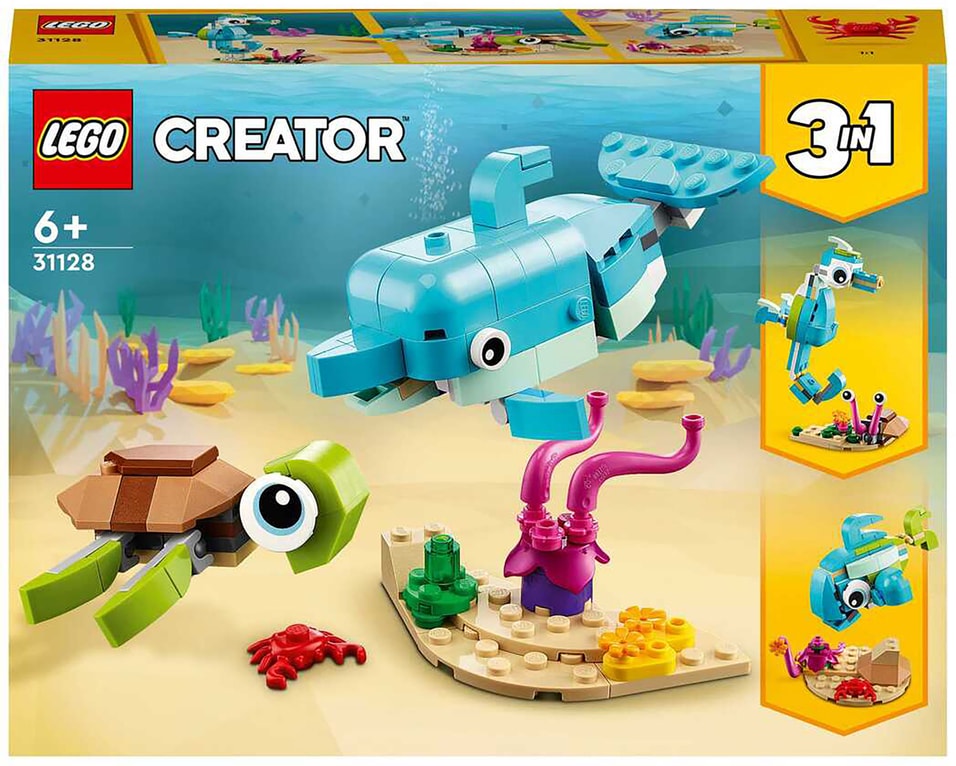 Конструктор LEGO Creator 31128 Дельфин и черепаха