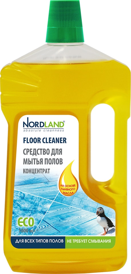 Средство для мытья полов Nordland концентрированное на основе льняного масла 1000мл