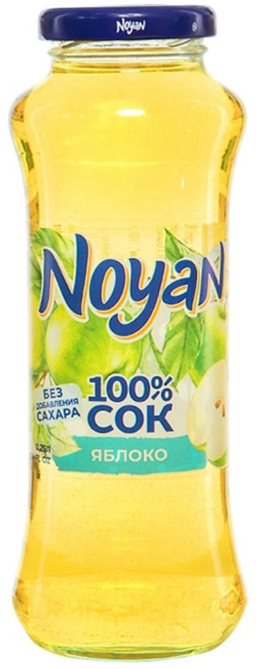 Сок Noyan Яблочный осветленный 250мл. Доставим до двери!