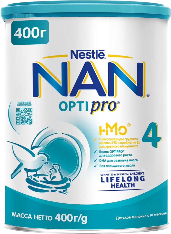 Смесь NAN 4 OPTIPRO молочная 400г