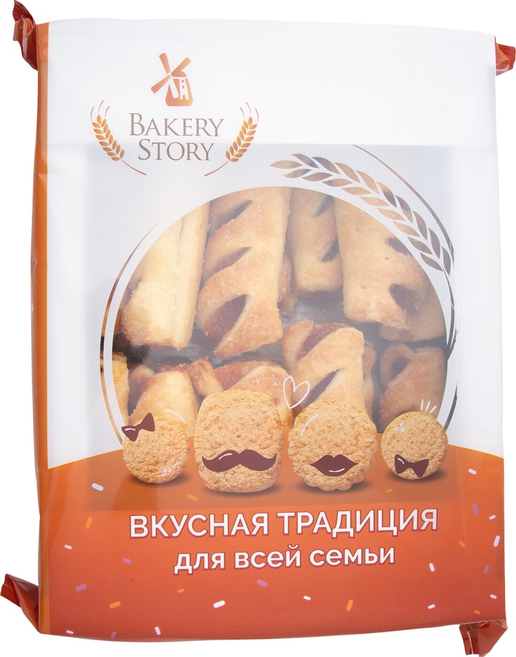 Трубочки фруктовые Bakery Story Абрикос 500г от Vprok.ru