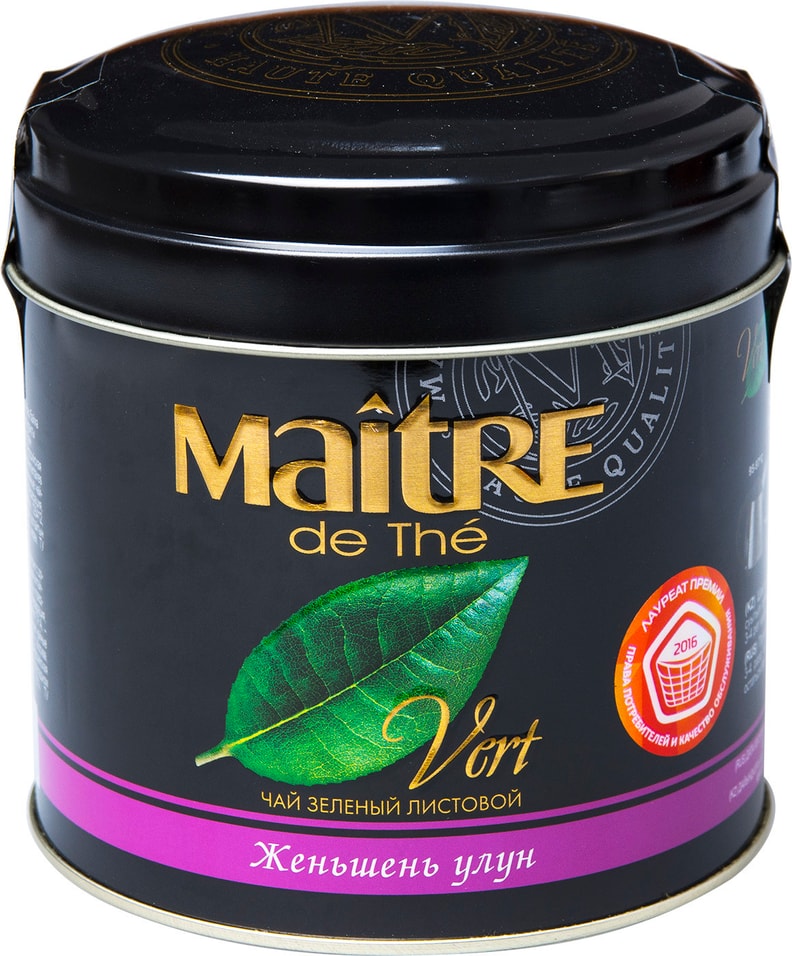 Чай зеленый Maitre de The Женьшень улун 150г