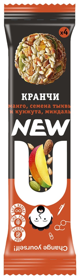 Кранчи Newu с манго 30г от Vprok.ru