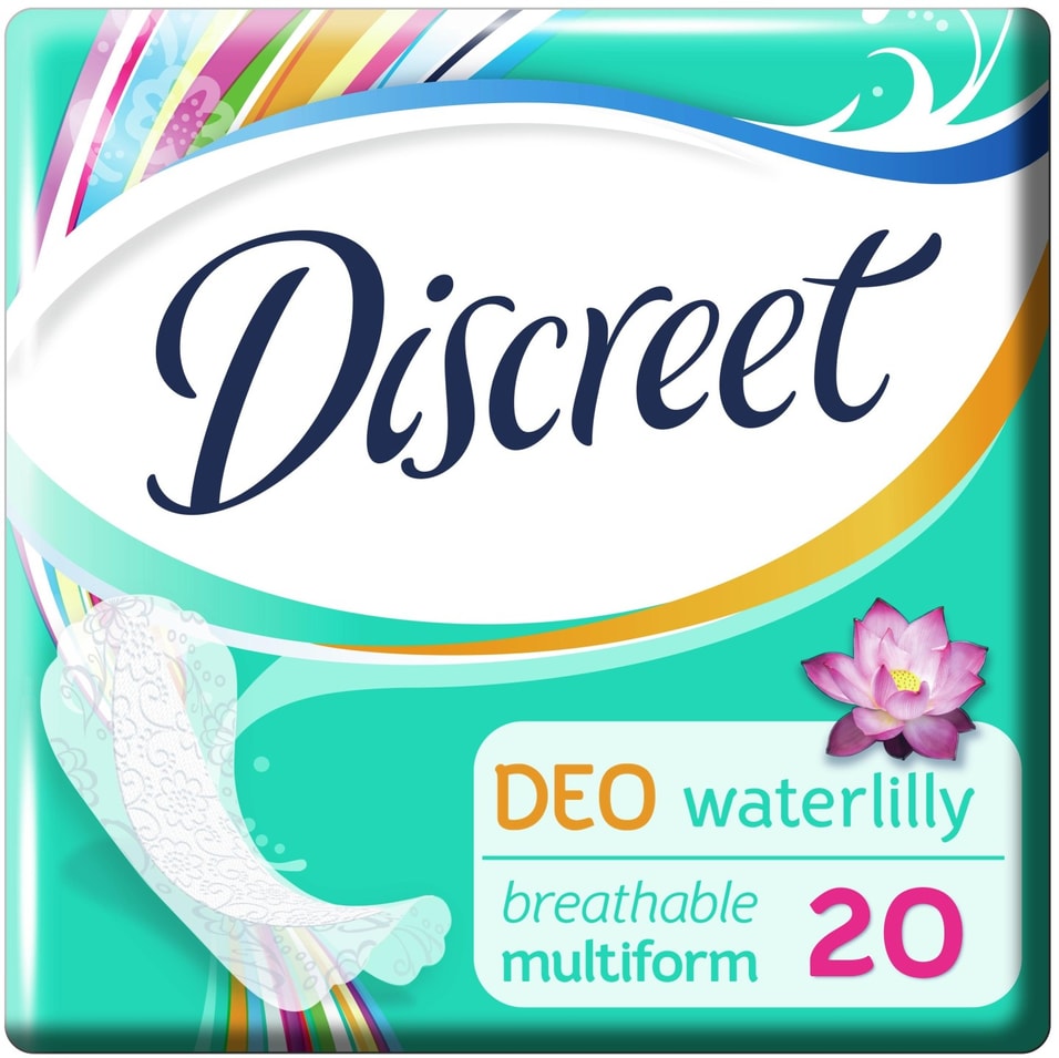 Прокладки Discreet Deo Water Lily Multiform ежедневные 20шт