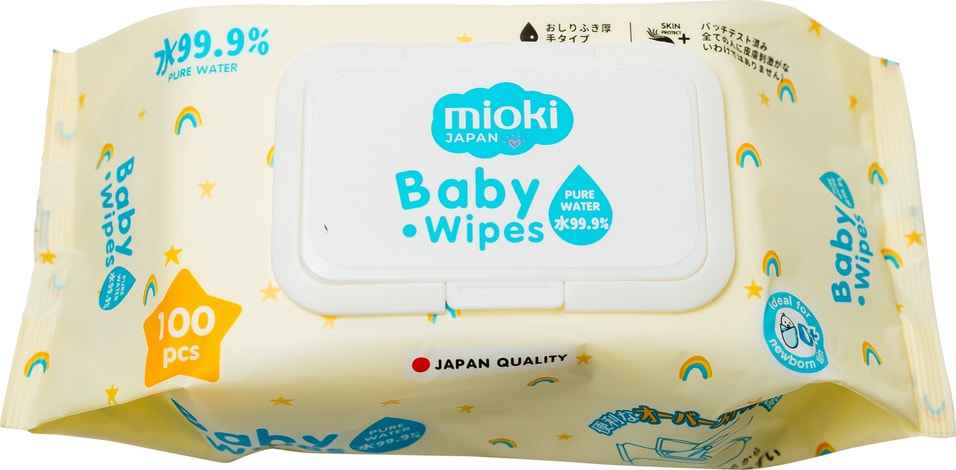 Влажные салфетки Mioki детские 100шт