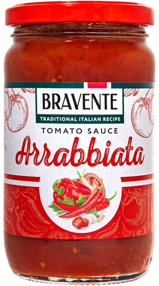 Соус томатный Bravente Arrabbiata 360г. Закажите онлайн!