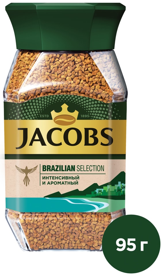 Кофе растворимый Jacobs Jacobs Brazilian Selection 95г