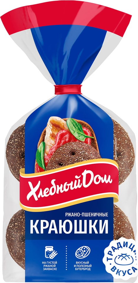 Лепешки Хлебный Дом Краюшки ржано-пшеничные 240г 88₽