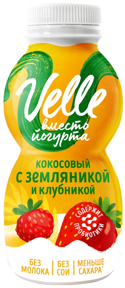 Продукт кокосовый Velle Клубника-земляника 250г
