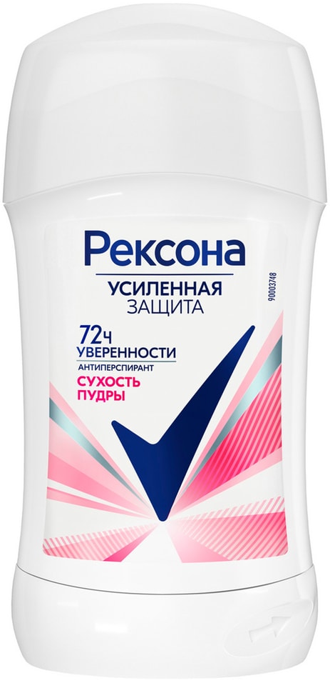 Антиперспирант-дезодорант Рексона Сухость пудры усиленная защита 72ч уверенности 40мл 399₽