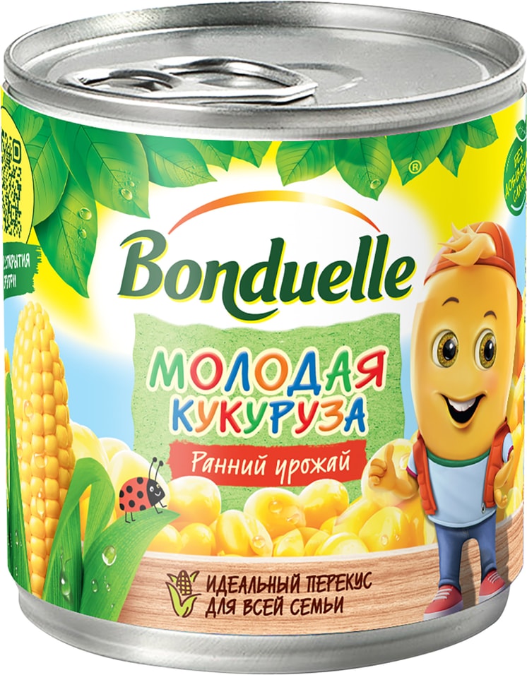 Кукуруза Bonduelle Молодая сладкая 212мл