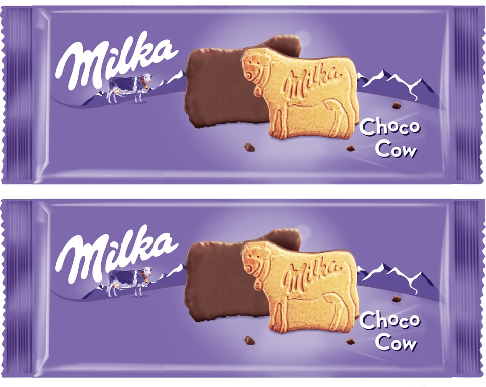 Печенье Milka покрытое молочным шоколадом 200г (упаковка 2 шт.)