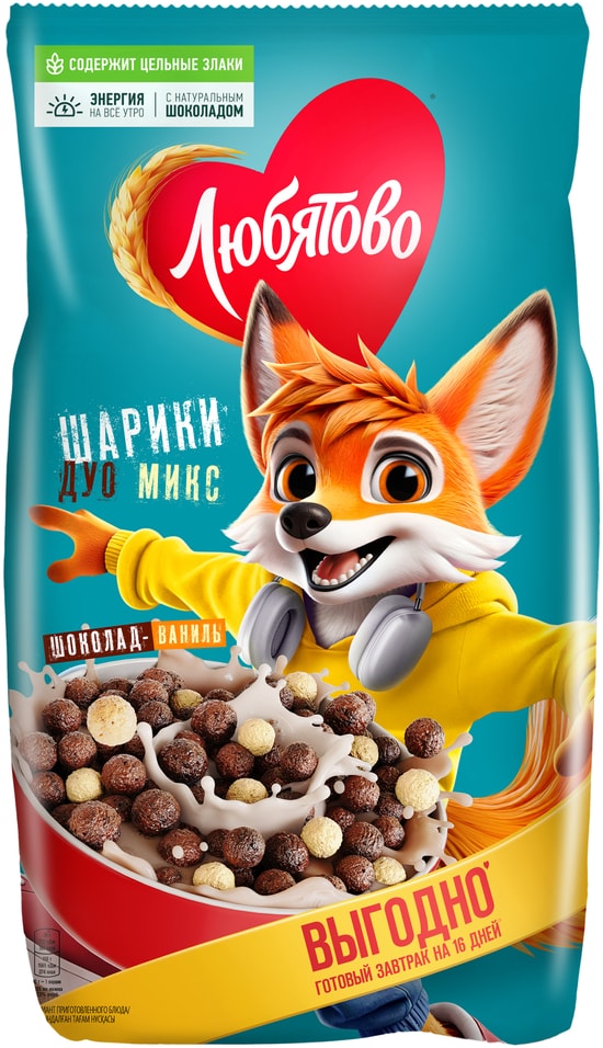 Шарики шоколадные Любятово Дуо Микс 500гс доставкой!