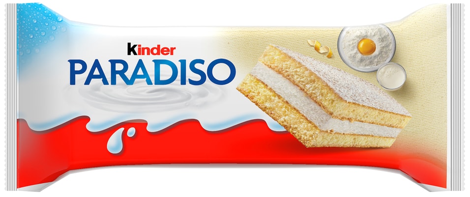 Пирожное Kinder Paradiso с молоком и лимоном 29г 91₽