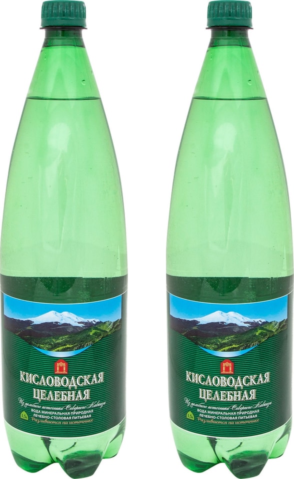 Вода Кисловодская Целебная минерально-столовая газированная 1.5л