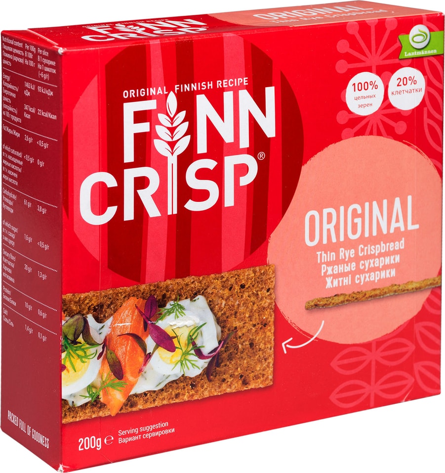Хлебцы Finn Crisp Original Ржаные 200г от Vprok.ru