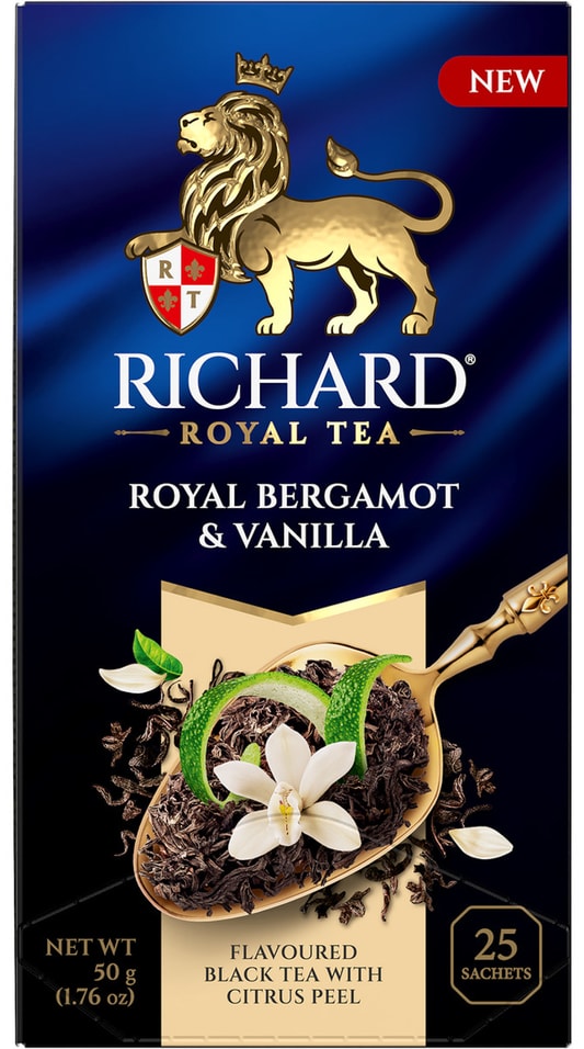 Чай черный Richard Royal Bergamot & Vanilla 25*2г