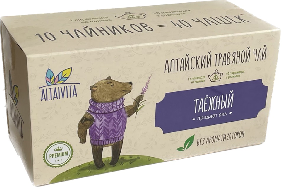 Чай травяной чай AltaVita Таежный 10*4г