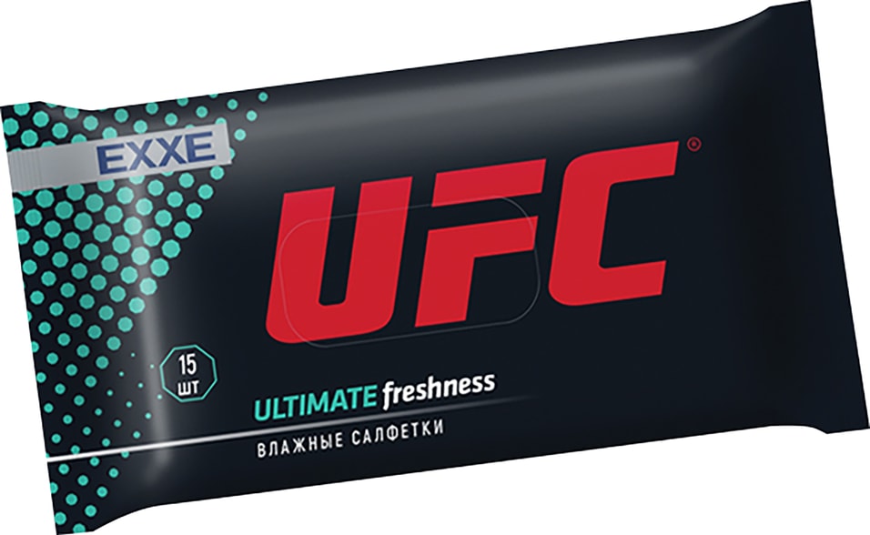 Салфетки влажные EXXE UFC Ultimate freshness 15шт