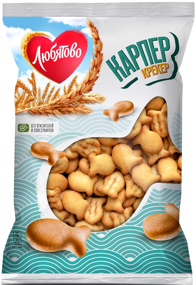Крекер Любятово Карпер 300г - Vprok.ru Перекрёсток