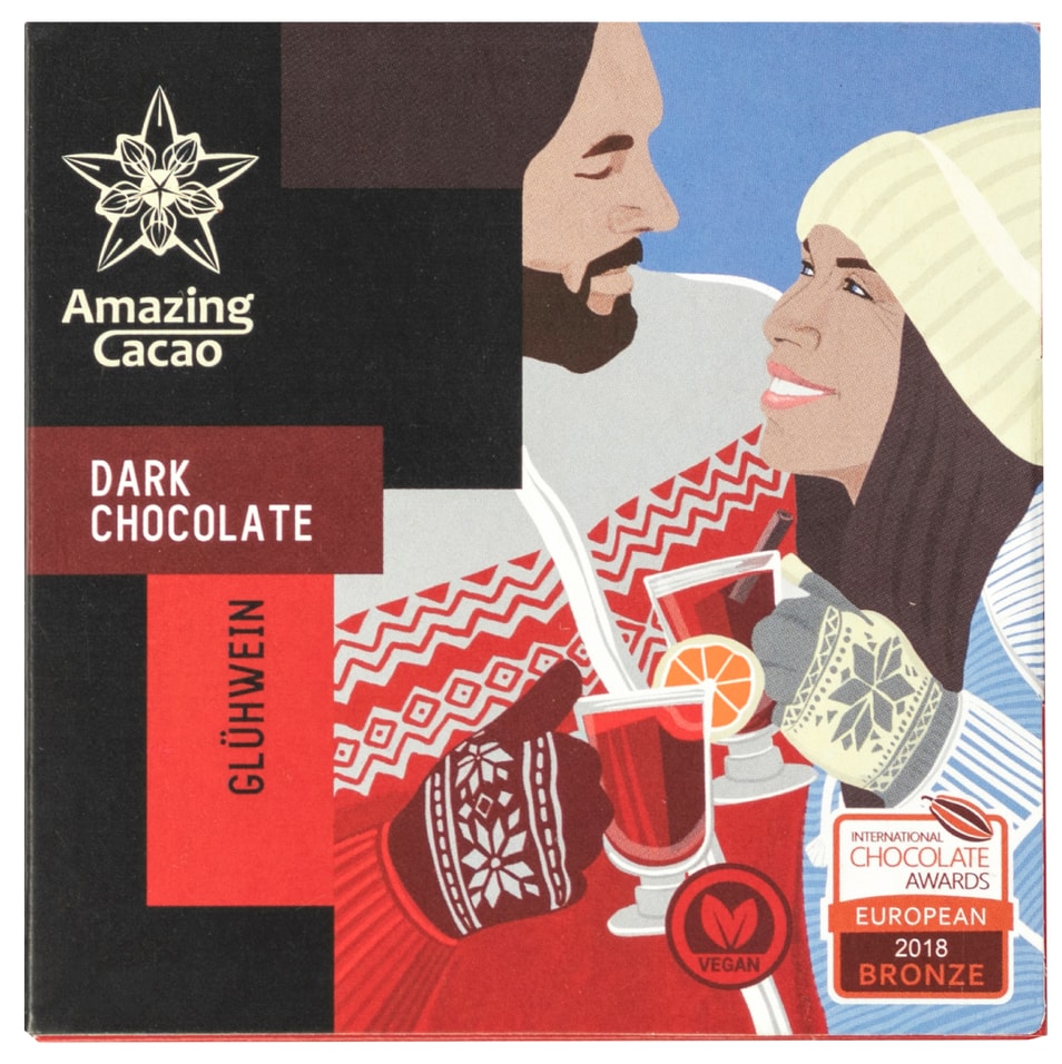Шоколад Amazing Cacao Горький Глинтвейн 70% 60г